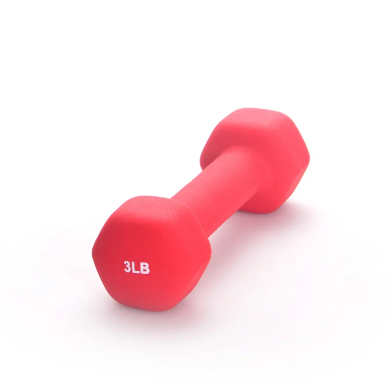 Wholesale Export Colorful Neoprene Coated Dumbbell yoga dumbbell for lady