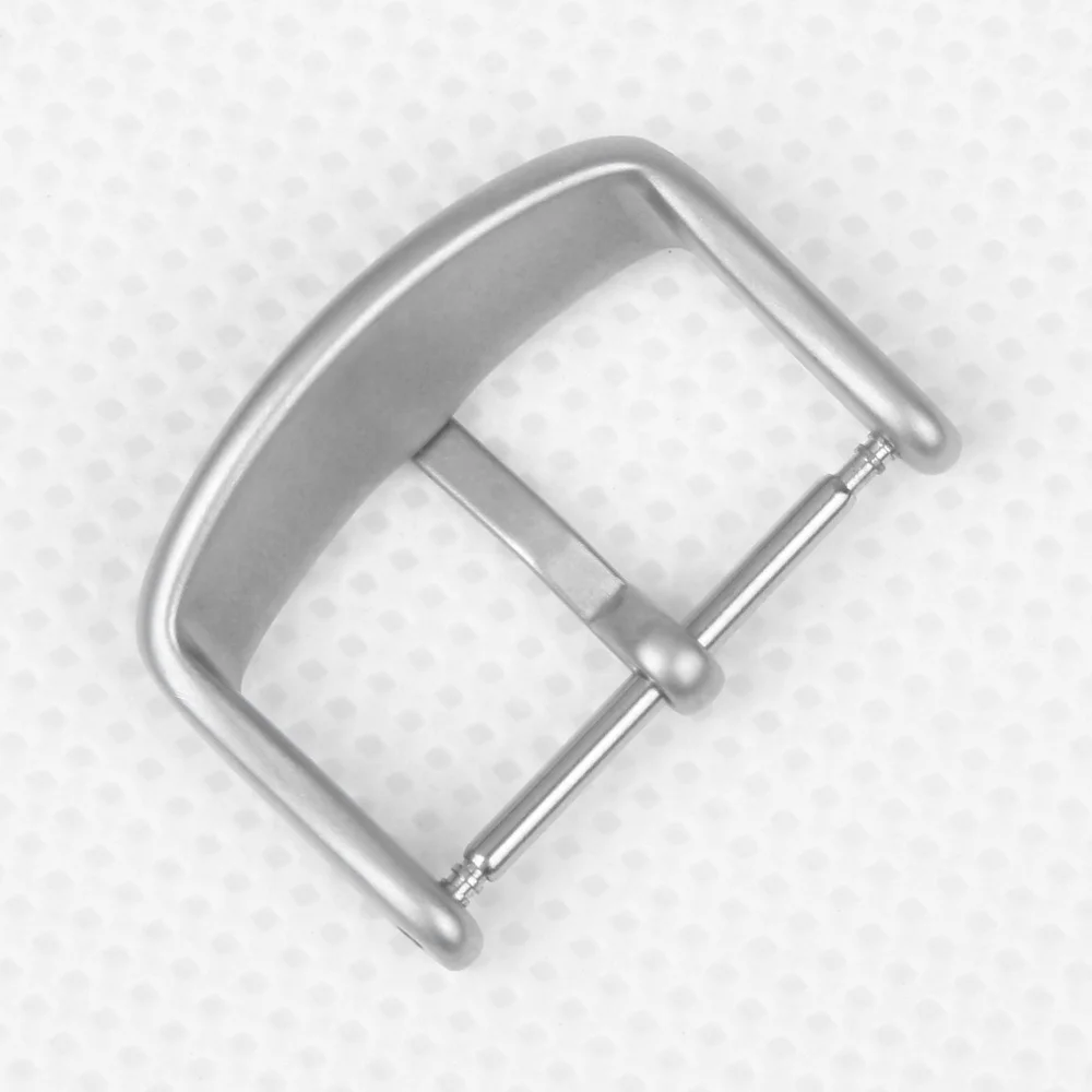 Matte Stainless Steel Buckle Silver  Buckle Watch Parts Watch Buckle in 18mm 20mm 22mm