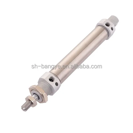 
ISO 6432 Stainless Steel Non-Repairable Round Mini Cylinder With Cushion MIC 20-25 