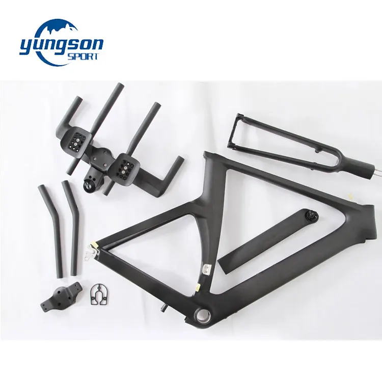 2018 Whole set carbon time trial bicycle frame with HM carbon fiber material