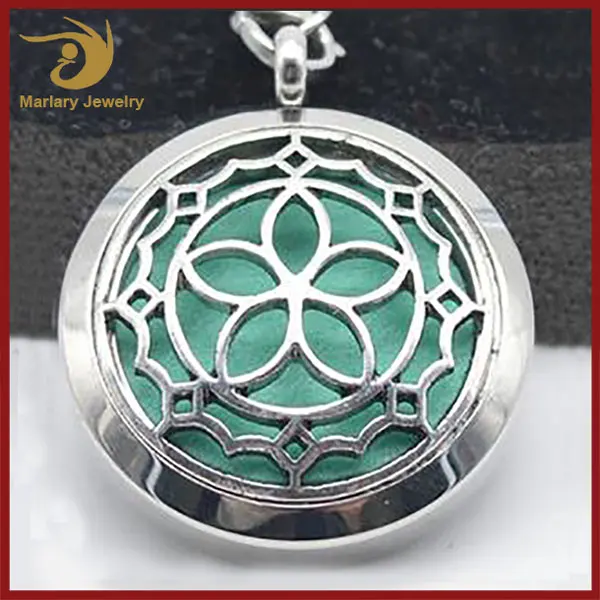 Aroma Diffuser Pendant,Aromatherapy Locket Necklace Jewelry,Stainless Steel Essential Oil Diffuser Necklace