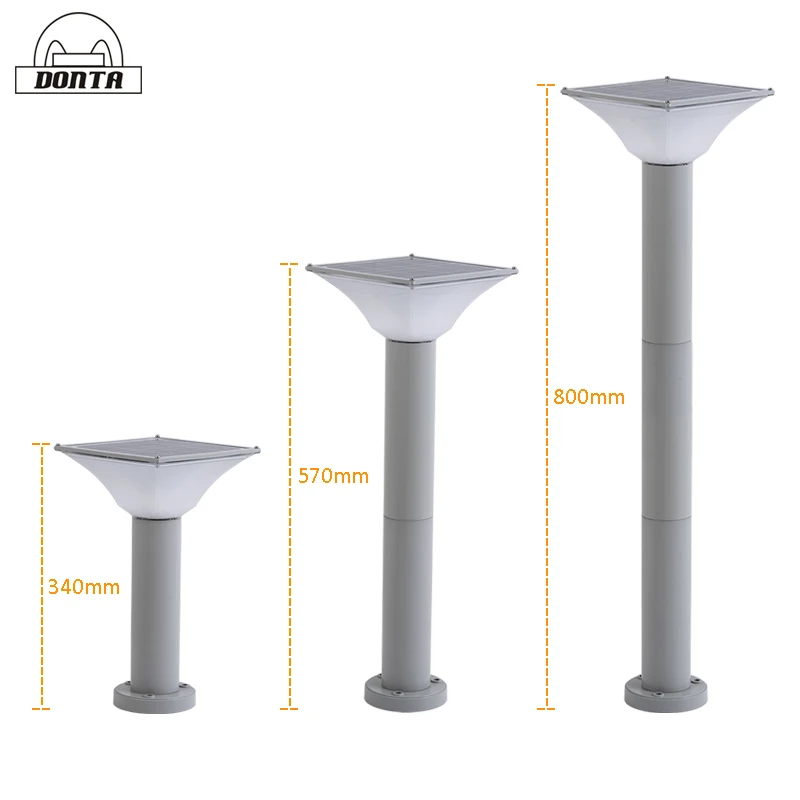 waterproof outdoor solar led landscape lights square garden park courtyard fixtures