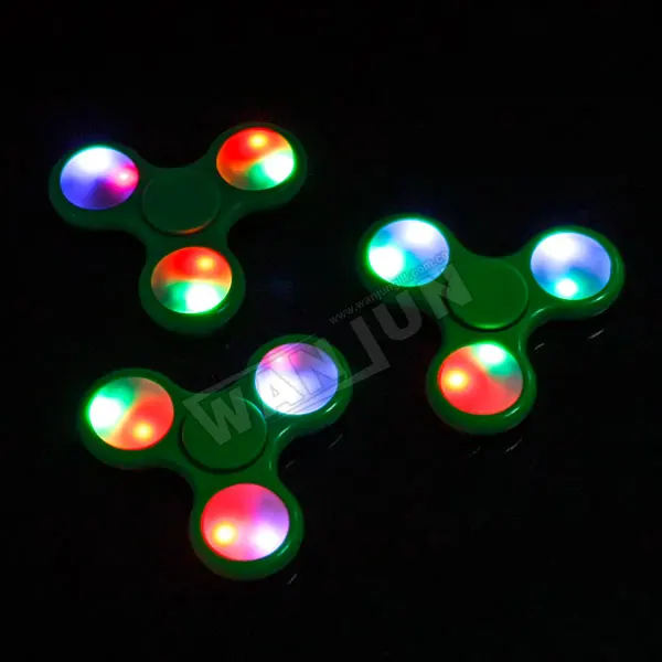 LED hand spinner glow in the dark/beautiful fidget spinner