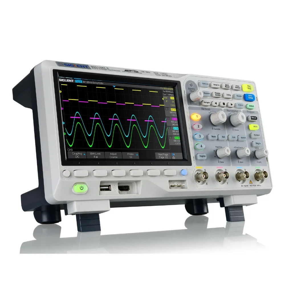 SIiglent New SDS1104X-E, 100 MHz 4 Channels digital oscilloscopes, low price!