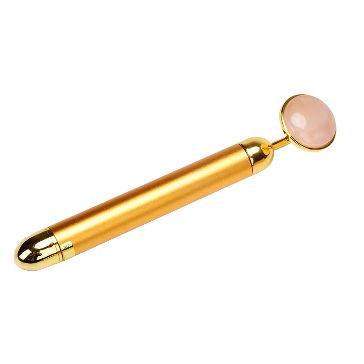 Jade Vibration Energy Beauty Bar Massager 24K Gold Facial Jade Beauty Bar