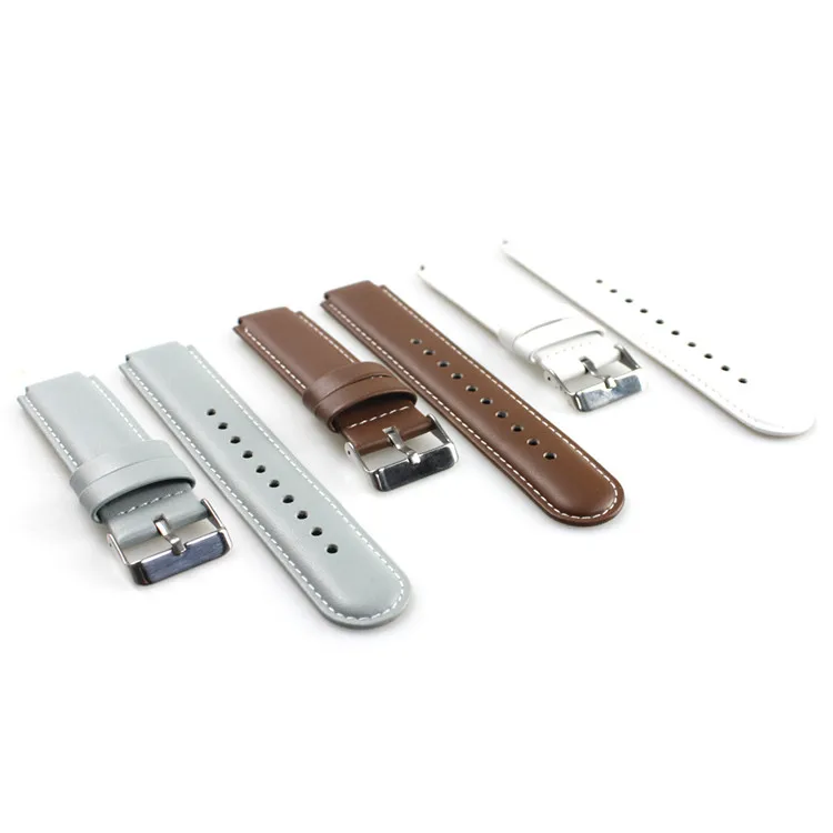 20mm 22mm Vintage Genuine Leather Watch Band Luxury Leather Watch Strap