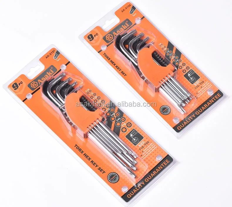 9pcs Torx Hex Key Set Wrench Set AK-0196