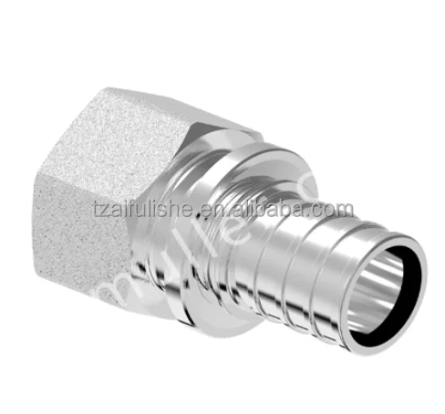 S3.2 brass pipe fittings for Ruhau pipe CW602N Nickel plated Sliding fittings for pex pipe