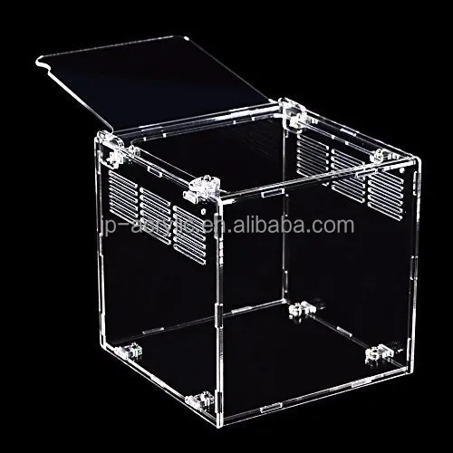 
Big and Small Clear Acrylic Pet Reptile Spider Tarantula Cage 