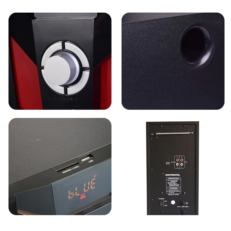 Factory price 2.1 blue tooth subwoofer multimedia speaker with usb sd fm