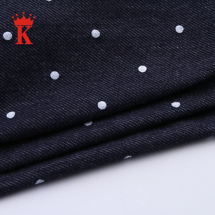 
Cheap prices japanese dot knit twill knitted stretch denim fabric jeans 