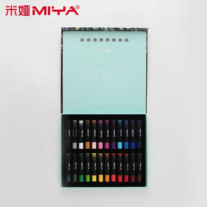HIMI 24 colors color crayon for hobbies wax crayon making machine