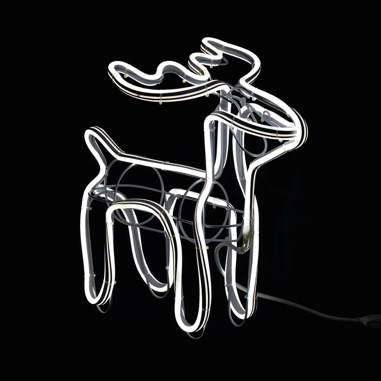 
Новейший дизайн, разноцветный светодиодный Рождественский олень, уличный светодиодный 3d олень 