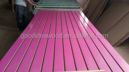 
Slot MDF Board/High quality slot melamine board 
