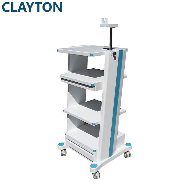 Various Configuration Options Simple Maintenance ISO  Medical Trolley Cart Endoscopy
