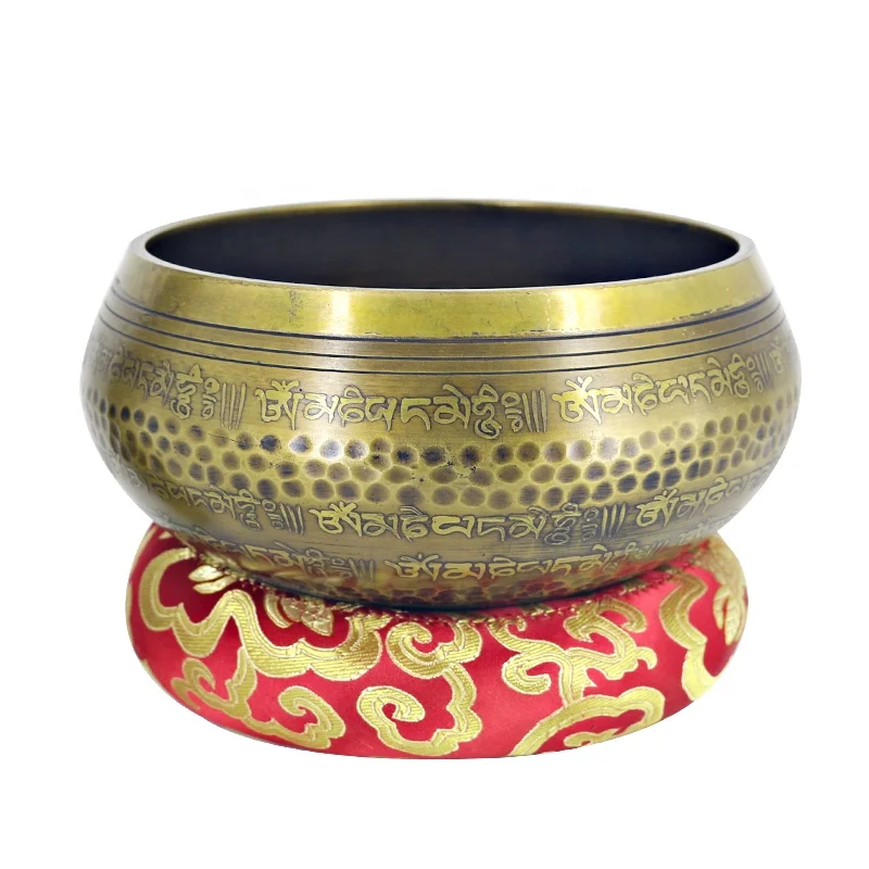 New design Handmade Brass tibetan Singing Bowl for Yoga Meditation Sound Therapy Factory Wholesale