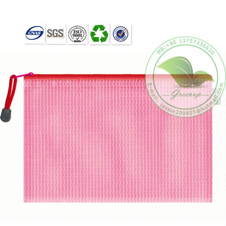 New Style Cheap Transparent PVC Zipper File Bag