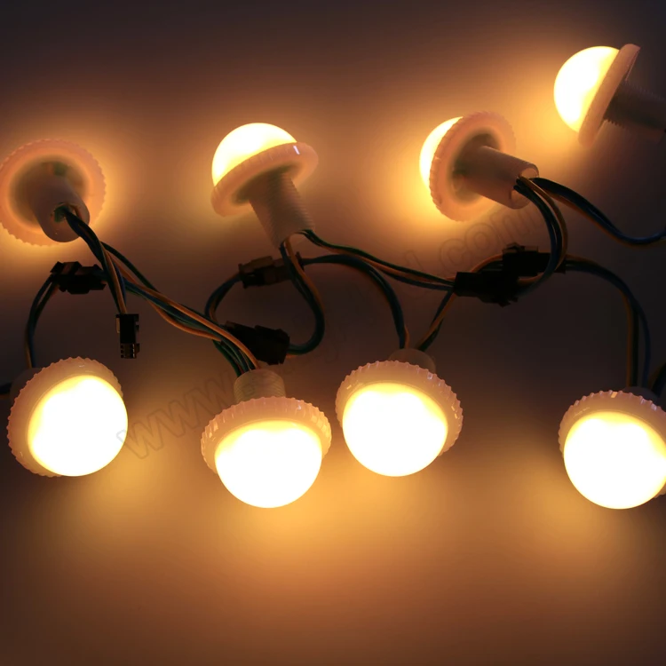 High quality and durable DC12v&24v 35mm 9leds rgb led dot light for disco stage