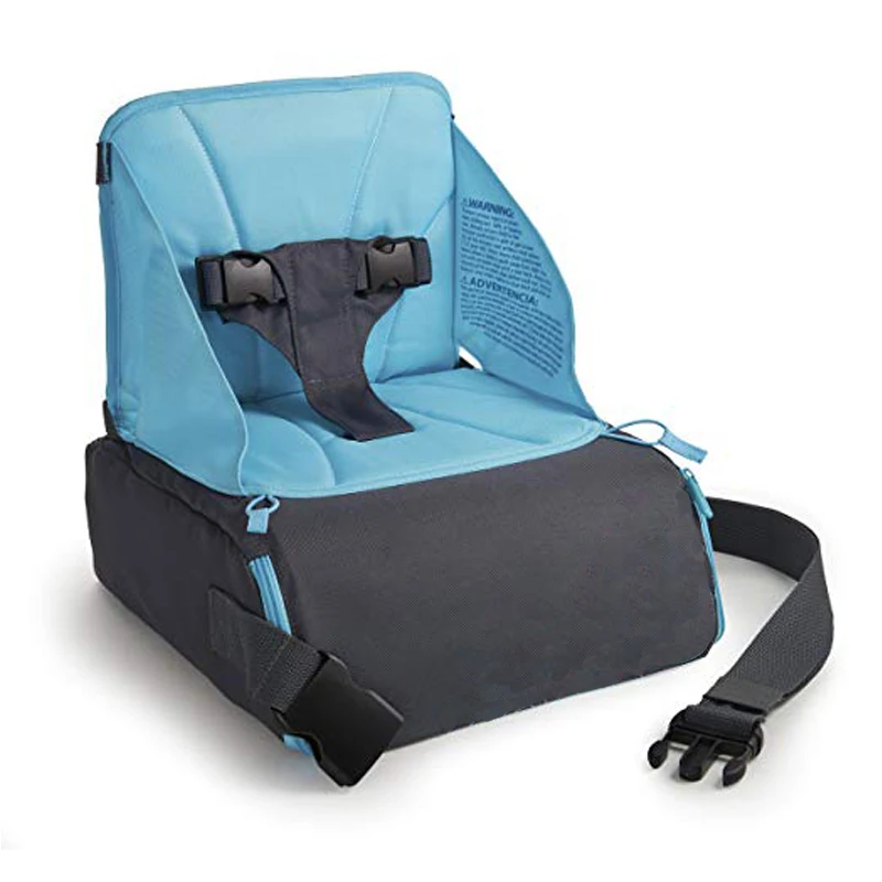 Travel Booster Seat  Adjustable straps quickly secure travel booster to chair