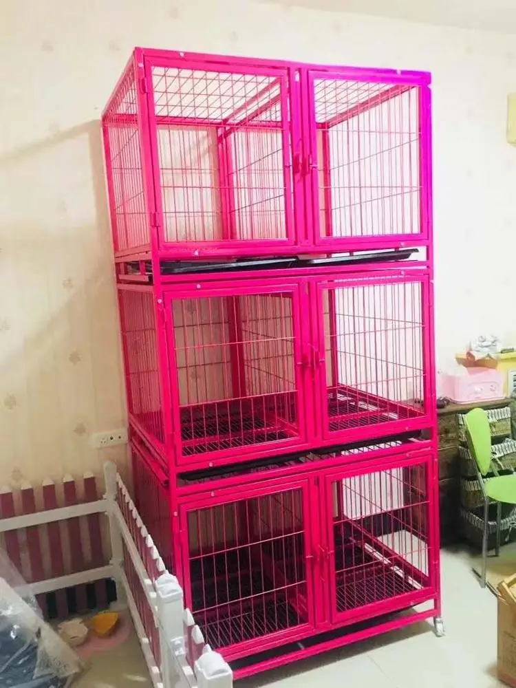 Good quality factory directly can use in the home or outdoor  portable heavy duty pet dog cage