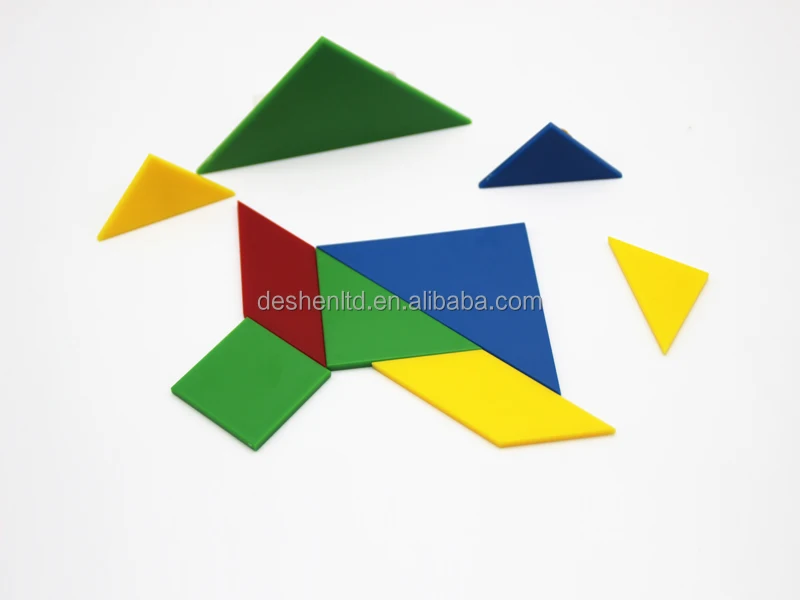 plastic puzzle toys of tangram, educational toys for kids