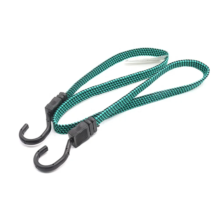 Bicycle packing red and blue luggage rope with hooks