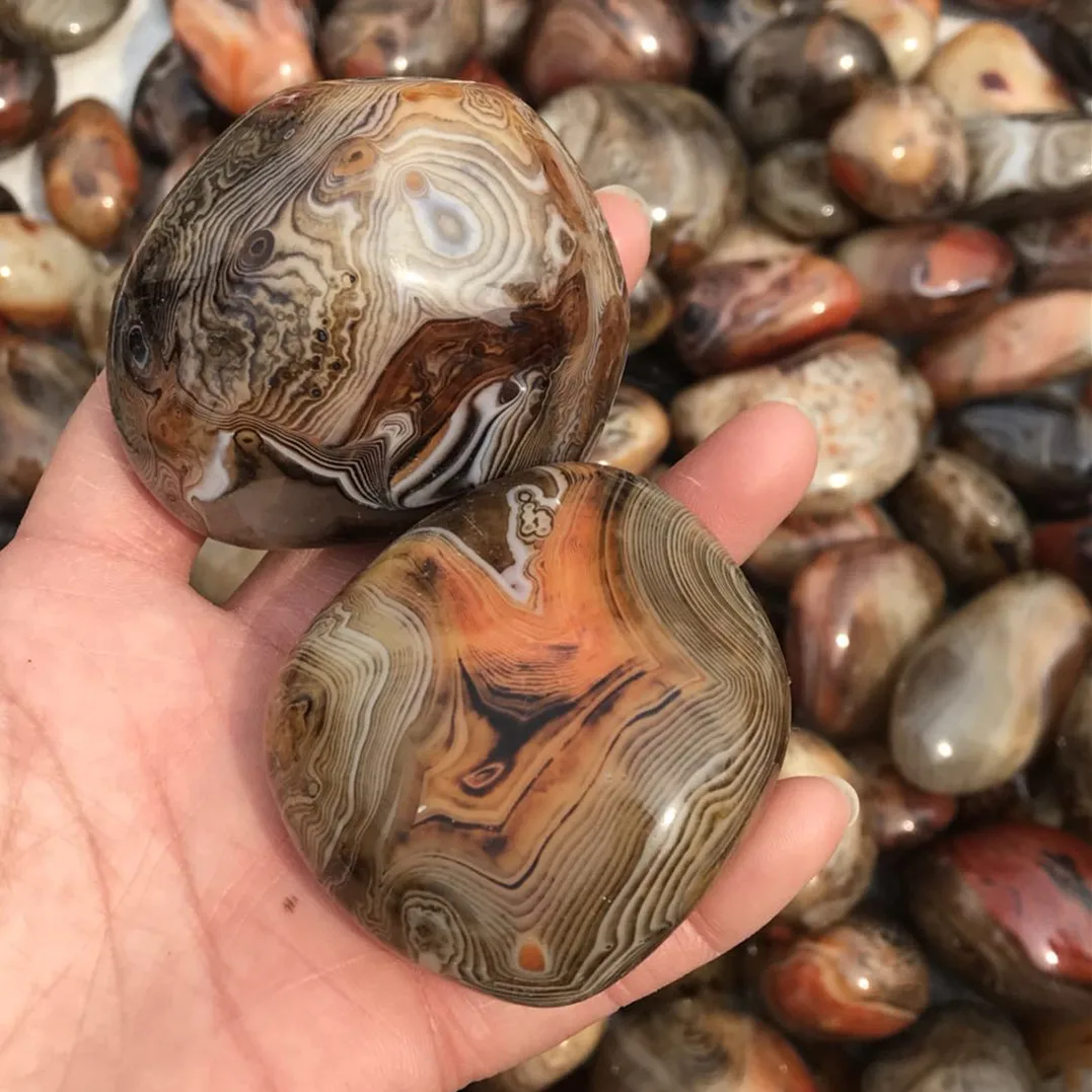 wholesale natural polished quartz raw gemstone  Yanyuan County agate stone