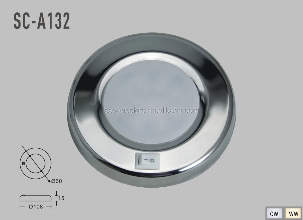 12 Volt Switched Cabinet Light/ Aluminum Small Downlight/ 4w Caravan Light Led (SC-A132)