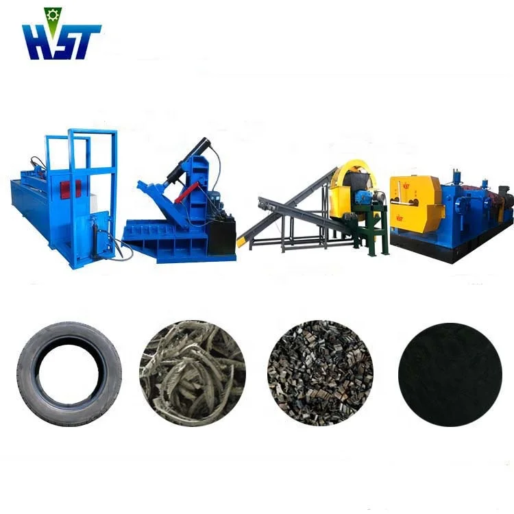Waste tires Crusher Rubber Tire Recycling Machine