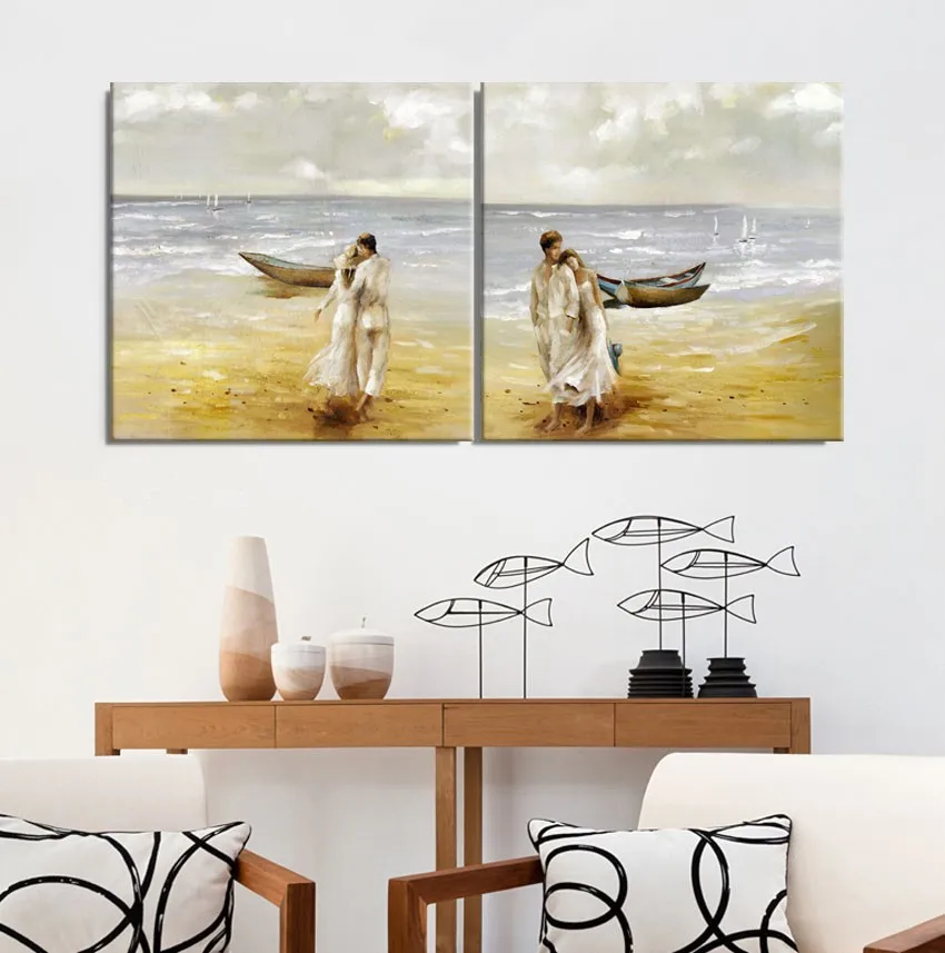 Высококачественная масляная живопись Пейзажа для гостиной, картины на холсте, настенное искусство