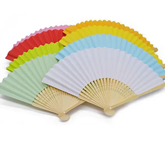 Cheap Sweet Customized Wedding Silk Folding Hand Fan