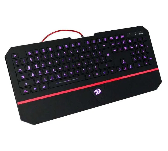 Redragon Karura K502 USB Gaming Keyboard, 7 Switchable Backlight Colors, 104+ Keys
