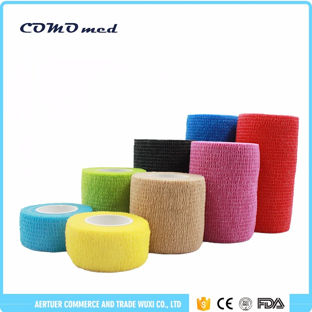 hook and loop self adhesive tape Non-woven Cohesive Bandage