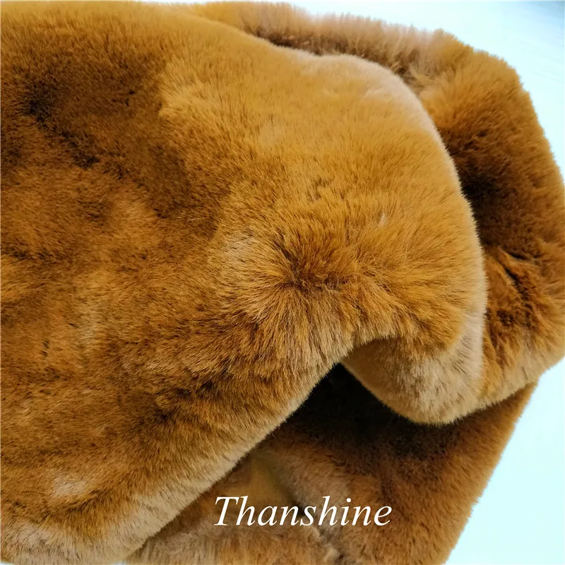 Heavy Density Faux Rabbit Fur Fabric for Women Winter Coat Scarf