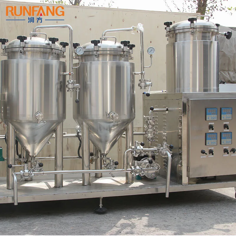 
Whisky Beer Gin Brewing Making Machine 2 Vessels Micro Brewery Equipment 