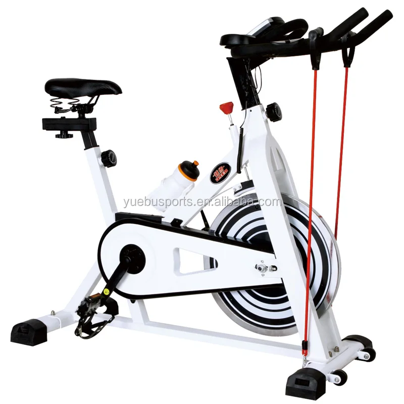 Indoor Aerobic Exercise Bike Fitness Cycling Cardio Workout Machine YB-QS1 with Ergonomic Handlebars with Heart Rate Sensors