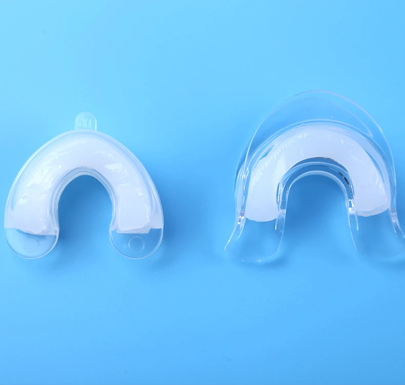 
silicone gel prefilled mouth tray for teeth whitening, impressional mouth tray 