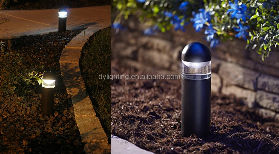 Brass LED Landscape Path Lights 12V Low Voltage LED Landscape Mini Garden Bollard Lighting