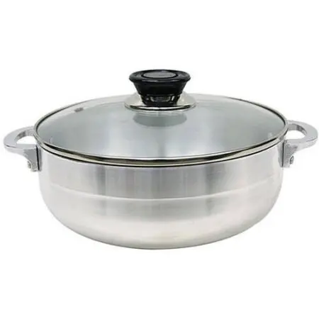 
cheap and hot factory aluminum sanding finished soup pot set 