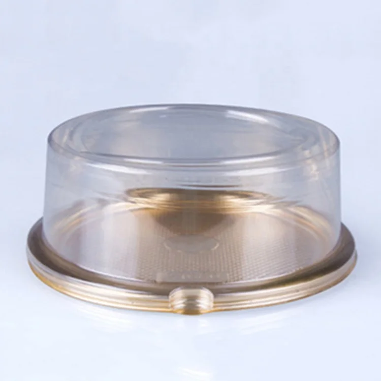 
Round Shape Disposable Plastic Cake Container Packaging 