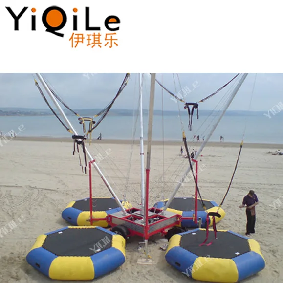 Trampoline Jumping with trailer Trampoline park