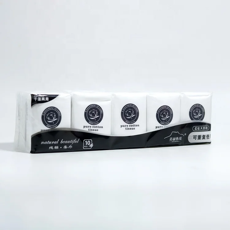 Лидер продаж 2019 года, хорошо впитывающая воду карманная салфетка для лица из растительного волокна, салфетка для лица