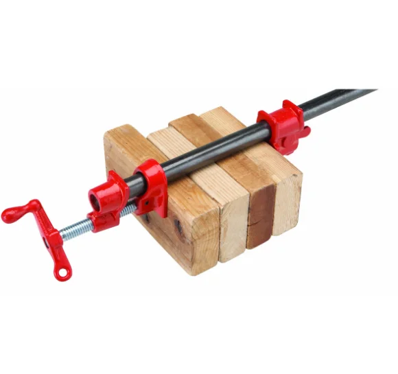 wood working DIY carpentry pipe clamp 1/2 and  3/4 inch SPU products Heavy Duty Woodworking Cast Iron clamp