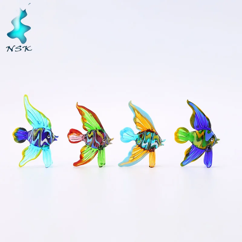 
new design home craft decor blown glass figurines hotel decoration 