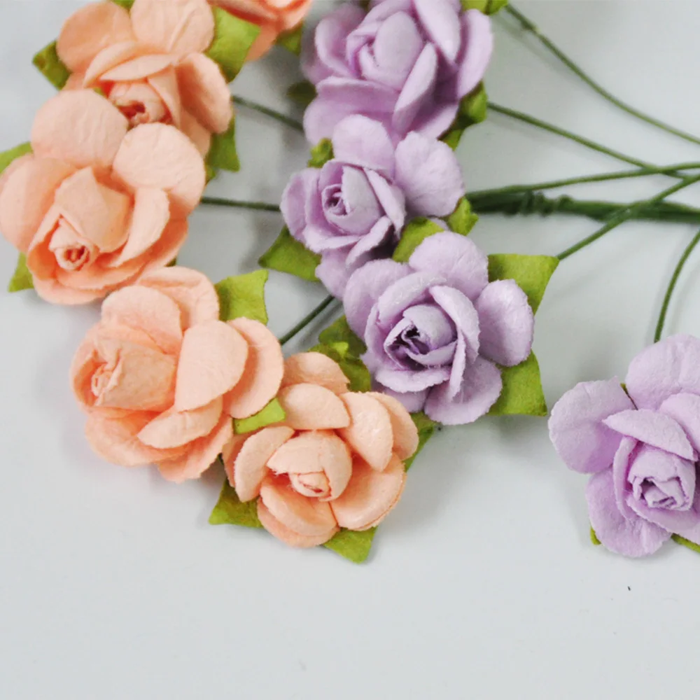 Rose flower  paper wedding set