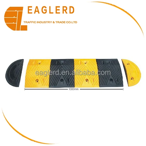 1000*380*50mm road safety rubber speed hump