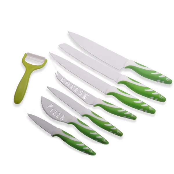 6pcs non-stick Knife set with flowers pattern