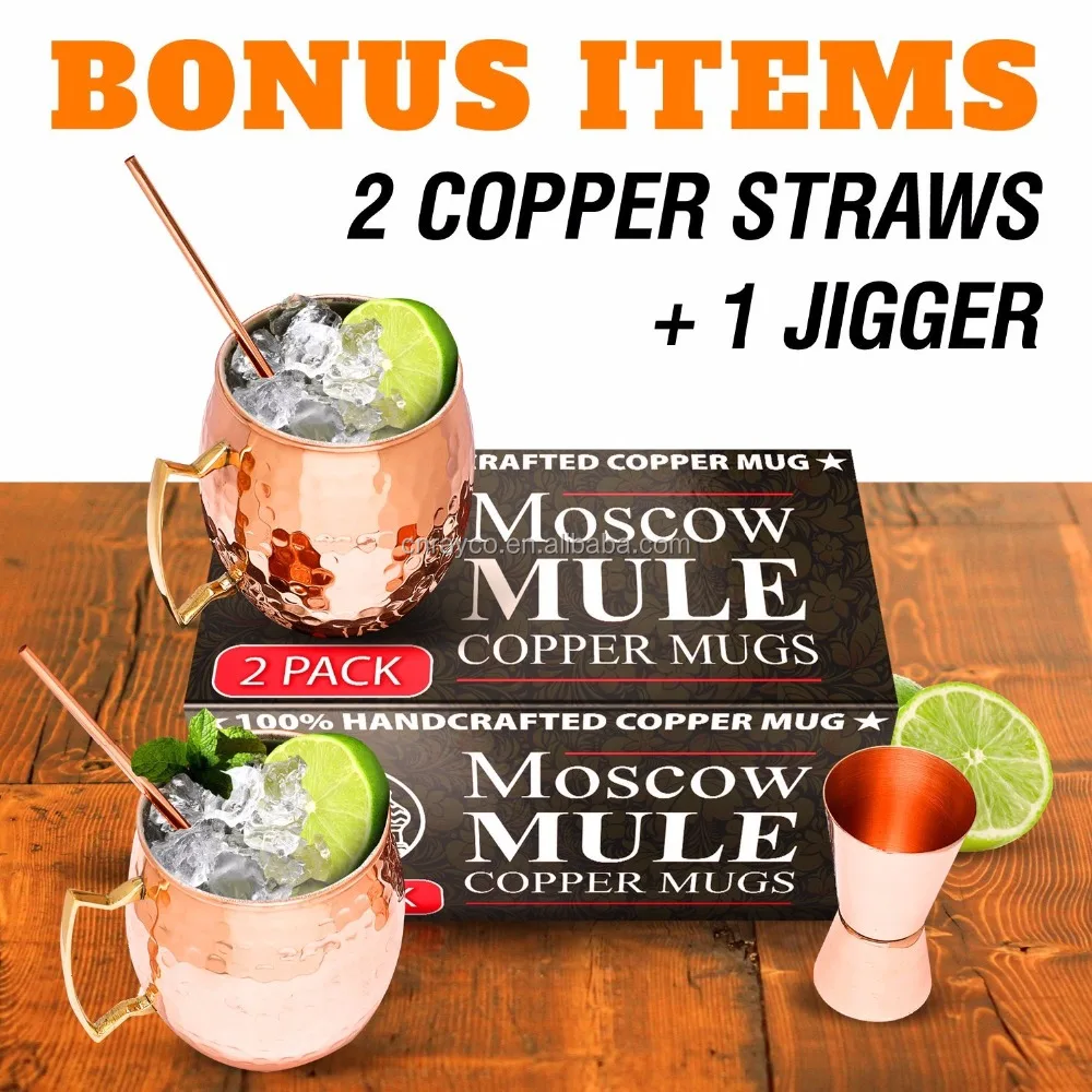 
Wholesale custom moscow mule solid plated copper mug 