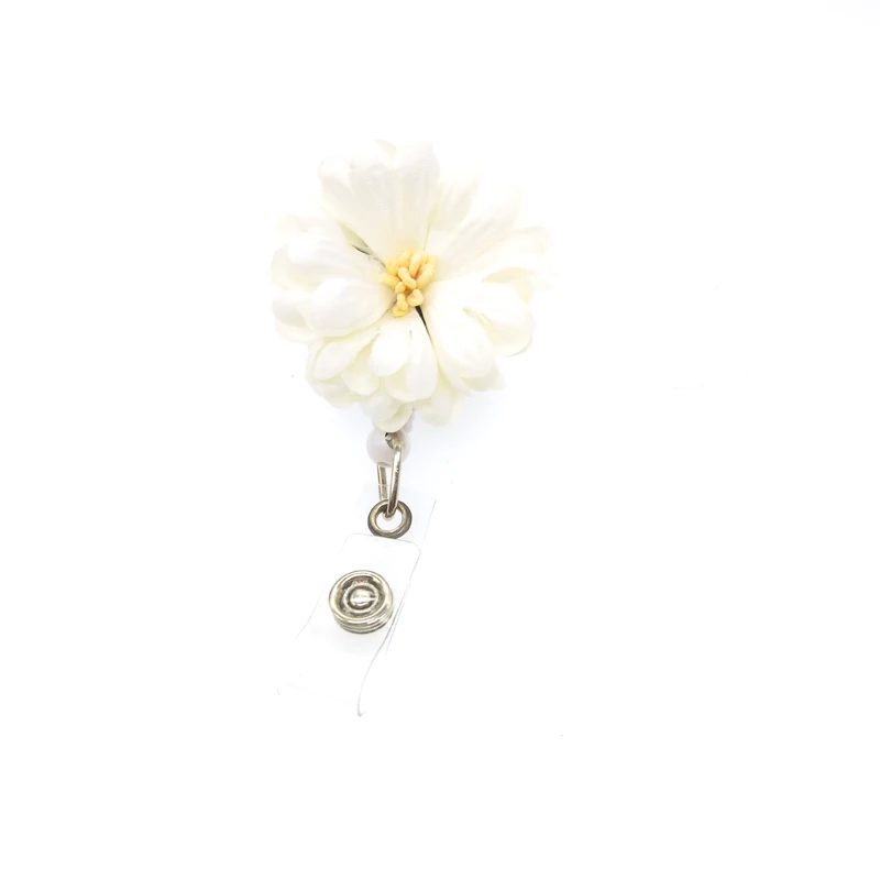 
YOROYAL flowers Badge Reel Holder, Accurate Stitching, Reinforced Strap, Easy Retracting, Alligator Clip, Perfect Gift for Women 