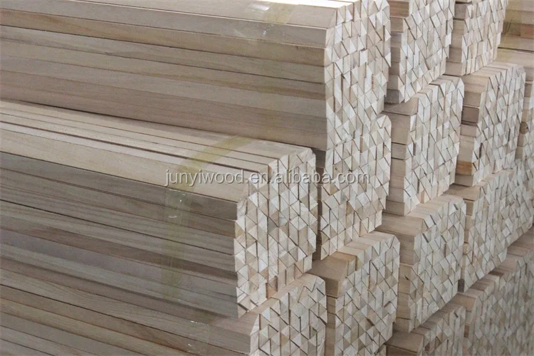 Paulownia wood chamfer strips For Concrete Construction Forming